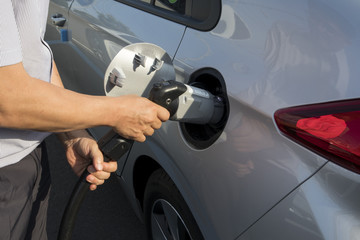 recharge plug of electric car