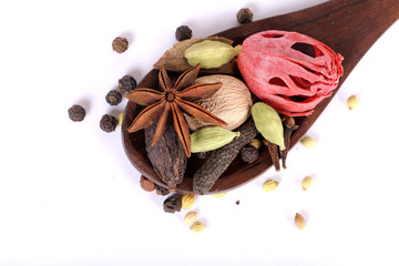 Colorful spices for garam masala indian,ingredients for garam masala , indian spices