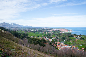 Idyllic mountain landscape in Asturias in Spain