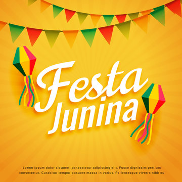 elegant festa junina poster holiday greeting