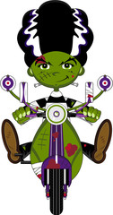 Frankensteins Monster on Scooter