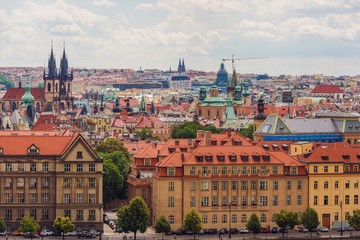 Naklejka na ściany i meble Prague Czechia Cityscape