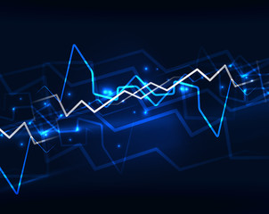 Neon lightning vector background