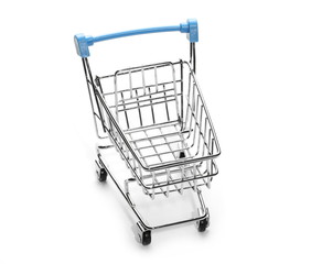 Shopping cart isolated on white background