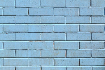 Teal painted brick wall texture
