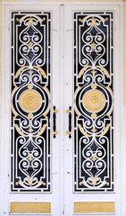 Architectural detail, old ornate door