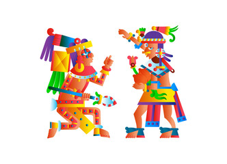 Vector illustration aztec cacao pattern for chocolate package design.