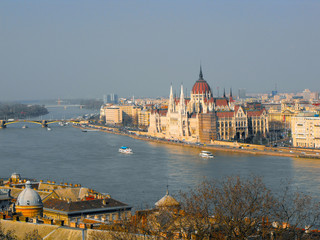 Obraz na płótnie Canvas Hungarian Parliament Building