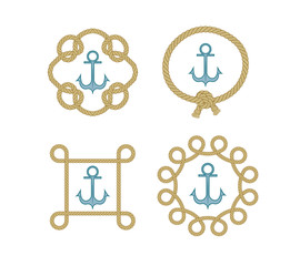Vector illustration vector illustration sea logo collection.