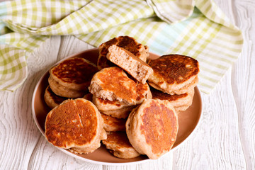 Homemade fritters for sunday breakfast