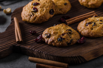 Carrots cookies with cranberries