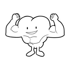 Body building and gym cartoon icon vector illustration graphic design