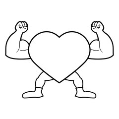 Body building and gym cartoon icon vector illustration graphic design