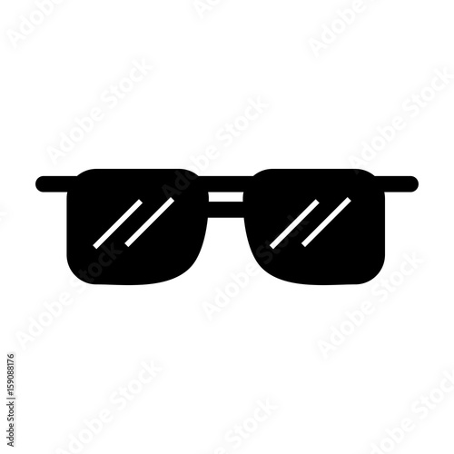 "black icon sunglasses cartoon vector graphic design" Stock image and royaltyfree vector files