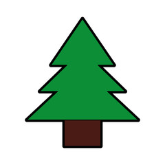 Fototapeta premium cute green tree cartoon vector graphic design