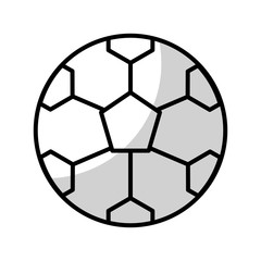 Obraz premium shadow soccer ball cartoon vector graphic design