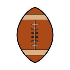 american football ball cartoon vector graphic design