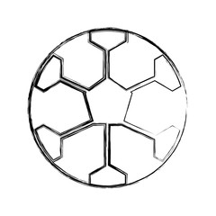 Fototapeta premium sketch draw soccer ball cartoon vector graphic design