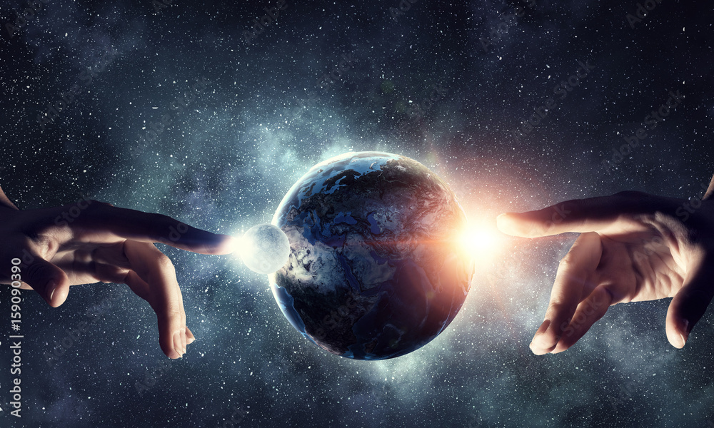 Canvas Prints idea of earth creation