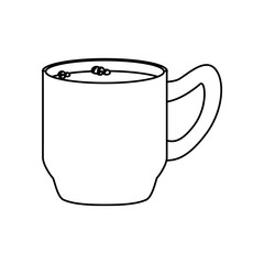 Delicious coffee cup icon vector illustration graphic design