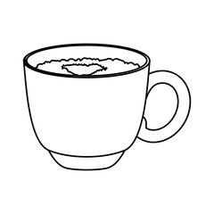 Delicious coffee cup icon vector illustration graphic design