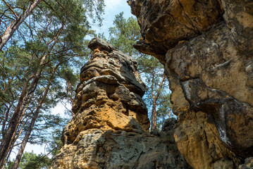 Klettern am Verbrecher in Tschechien