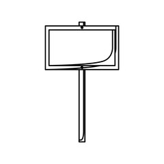 monochrome silhouette of wooden fence in stick vector illustration