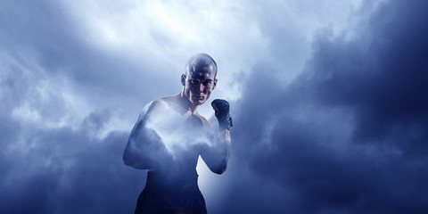 Determined to be winner . Mixed media