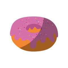 Fototapeta premium sweet donut icon over white background vector illustration