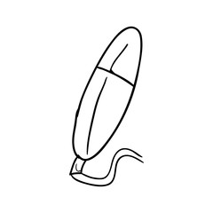 highlighter pen draw icon vector illustration graphic design