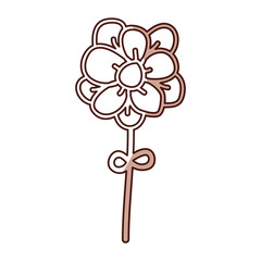 cute shadow flower cartoon vector graphic design