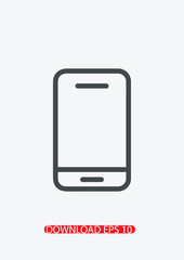Phone icon, smartphone icon, Vector