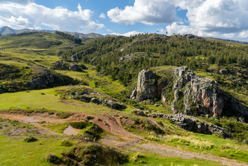Fototapeta premium Cuzco Horse Ride