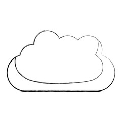 monochrome blurred silhouette with mass of clouds vector illustration
