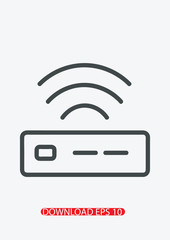 Modem icon, Vector