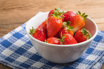 Fresh strawberries from home garden.