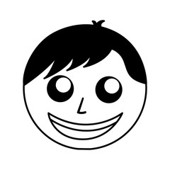 black icon man face cartoon vector graphic design