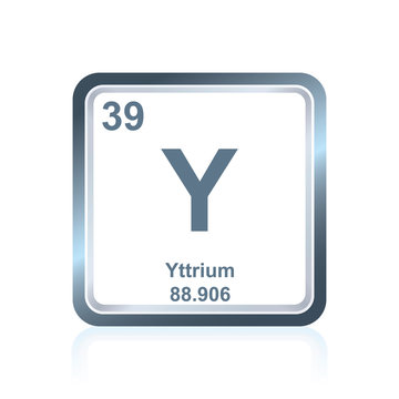 Chemical element yttrium from the Periodic Table