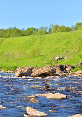 View of the river Tosna.