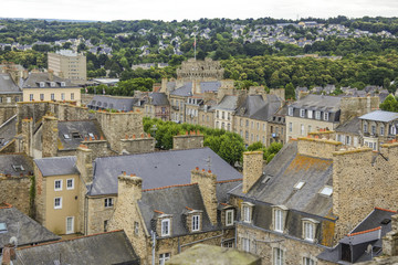 Obraz premium Aerial Views Of Dinan France