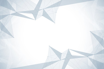Geometric graphic background molecule and communication. Big data complex with compounds. Perspective backdrop. Minimal array. Digital data visualization. Scientific cybernetic vector illustration.