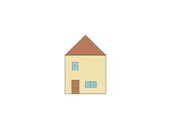 Einfache Grafik von Haus