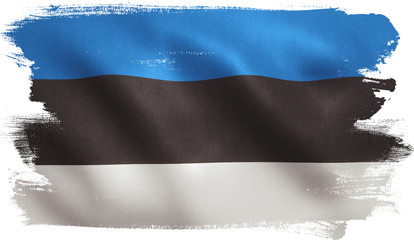 Estonia Flag - obrazy, fototapety, plakaty
