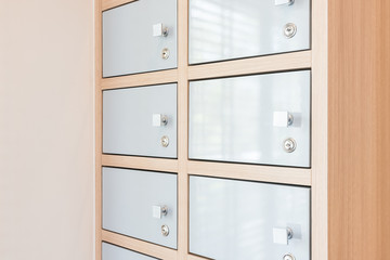 Key hanging from the locker doors opening