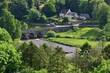 Fototapeta na wymiar The bridge at the village of Inistioge in Summertime. 