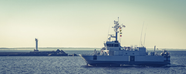 Small military ship