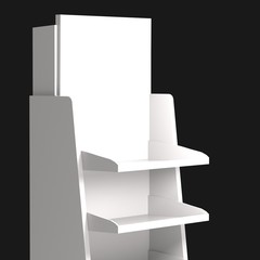 sales point stand 3d illustration