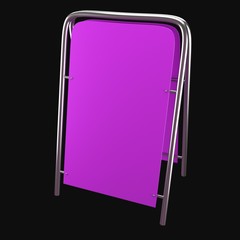 sales point stand 3d illustration