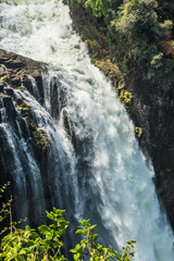 Victoria falls in a sunny day in Zimbabwe