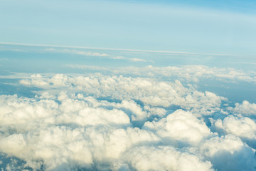 Blue sky with cloud with cloud sun light